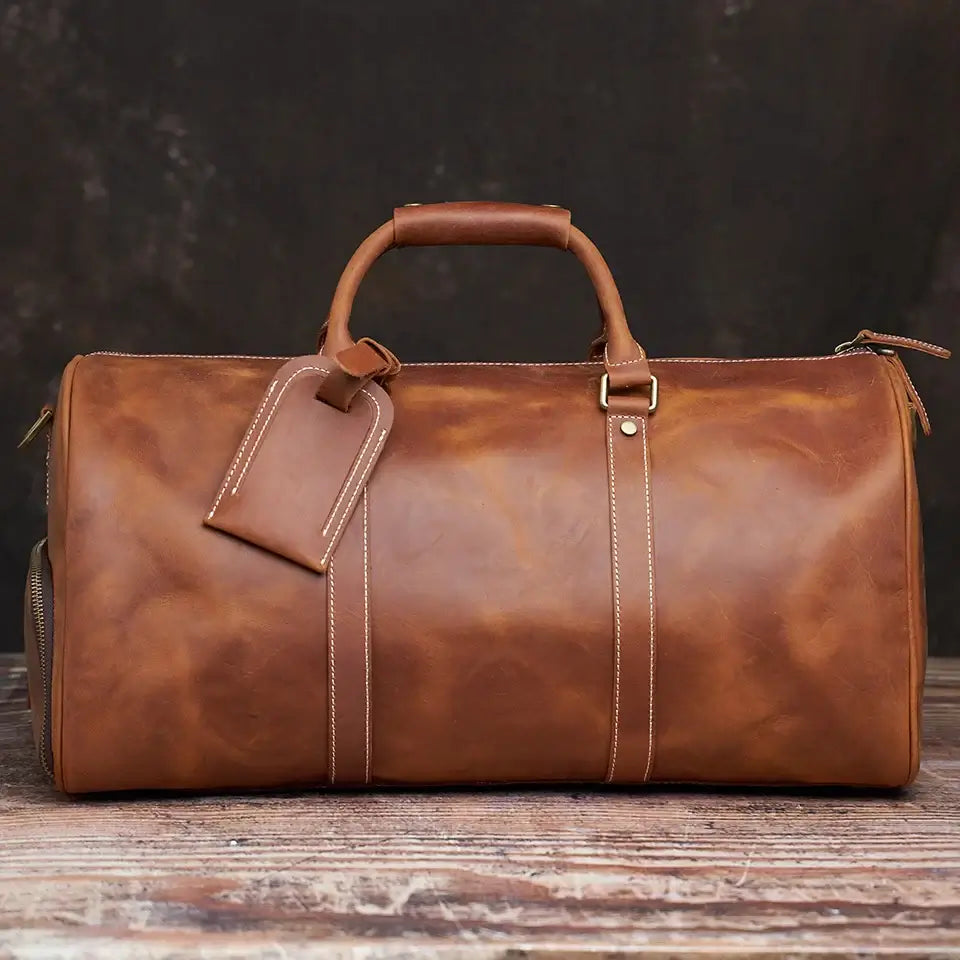 Retro Leather Travel Bag