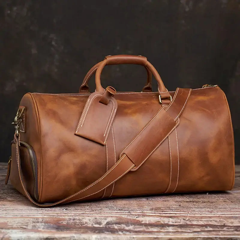 Retro Leather Travel Bag